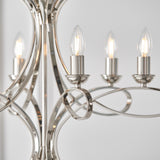 6-light pendant finished in nickel plate (0711PENCA7P6BB)