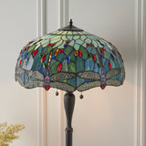 Tiffany Style Blue Floor Lamp (0711DRA64069)