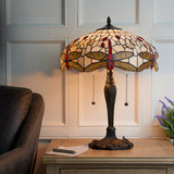 Tiffany Style Beige Medium Table Lamp (0711DRA64085)