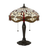 Tiffany Style Beige Medium Table Lamp (0711DRA64085)