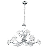 9 Light Ceiling Pendant - Chrome & Clear Glass (0483BEL82899CC)