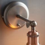 Wall Light finished in aged pewter and aged copper (0711HAL92874)