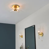 4 Light Semi Flush fitting in Satin Brushed Gold (0711TAL96160)