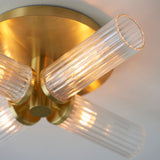 4 Light Semi Flush fitting in Satin Brushed Gold (0711TAL96160)