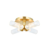 4 Light Semi Flush fitting in Satin Brushed Gold (0711TAL96160)