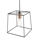 Cage Pendant Matt Black & Bright Copper (0183TOW0122)