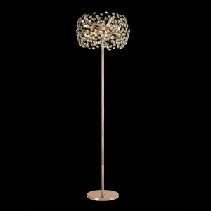 Fiesta Floor Lamp 8 Light French Gold/Crystal (1230FIE109C)