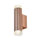 Wall Lamp, 2 x GU10, Rose Gold/Acrylic Rings (BUSTER215)