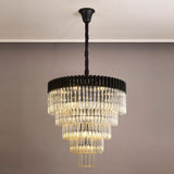 19 Light Ceiling Pendant in Matt Black finish with Cognac Sculpted Glass (1230GEN62D)